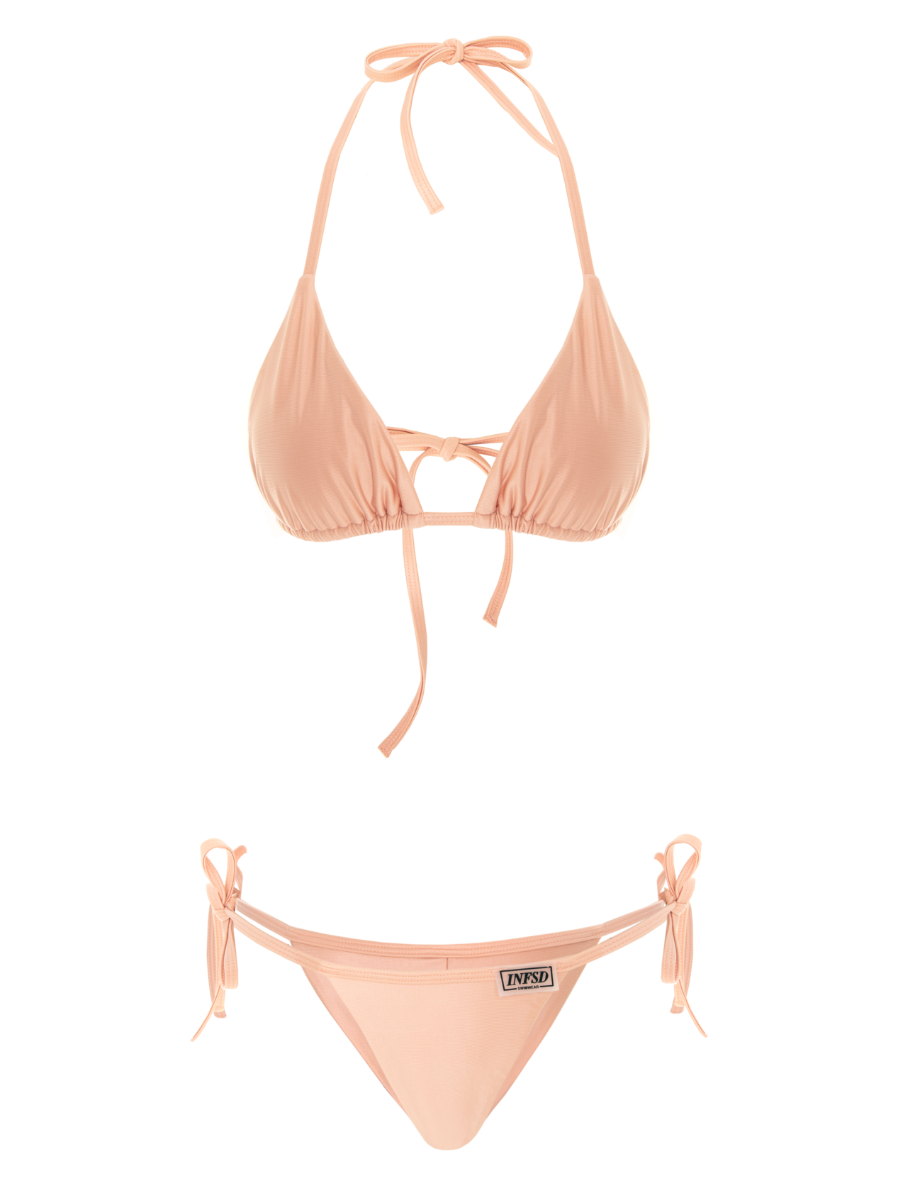 Dusty Pink Bathing Suit Fabric Adjustable Pre-Tied Swim Bandanna –