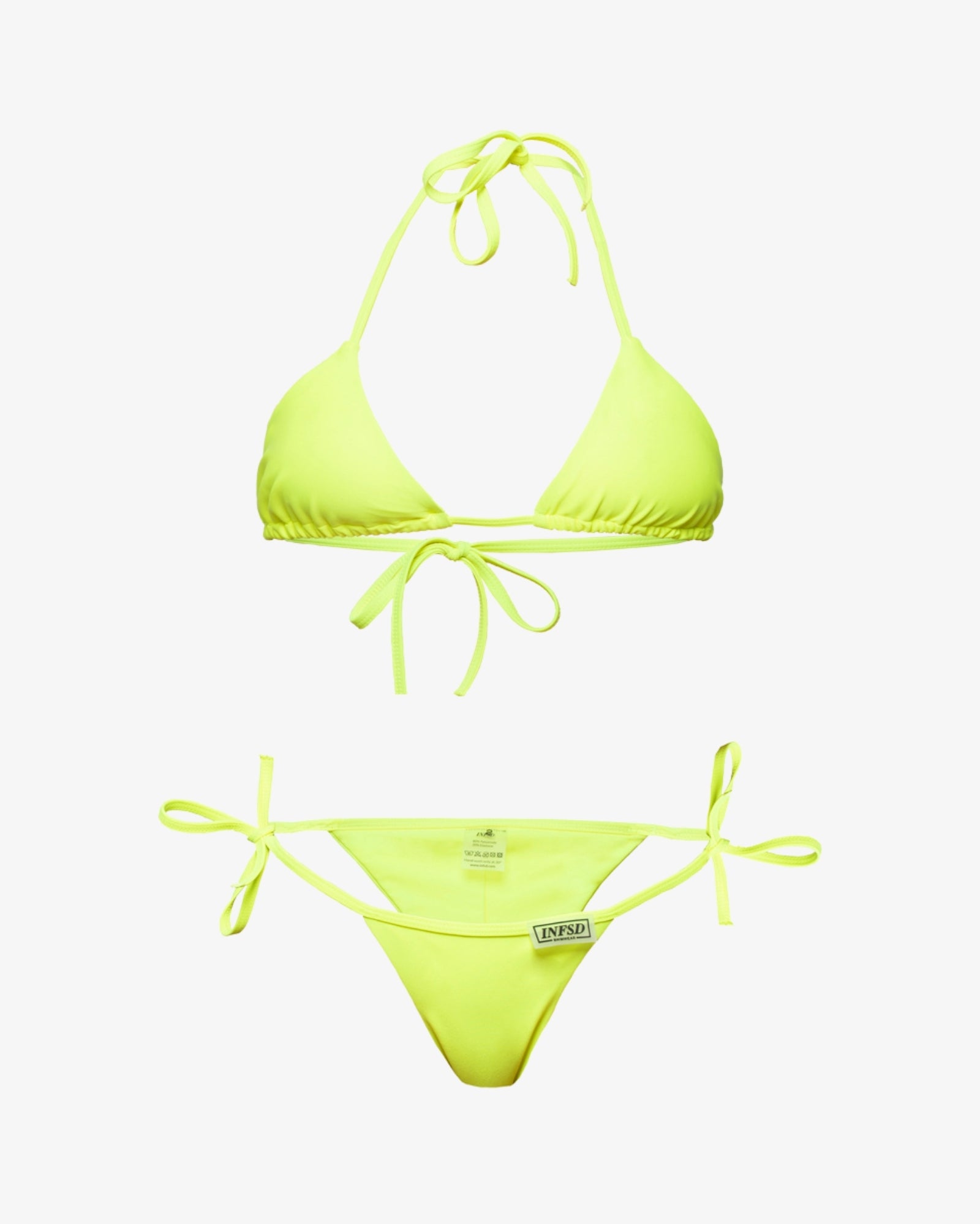 Costum de Baie Triunghi, Vibrant Neon