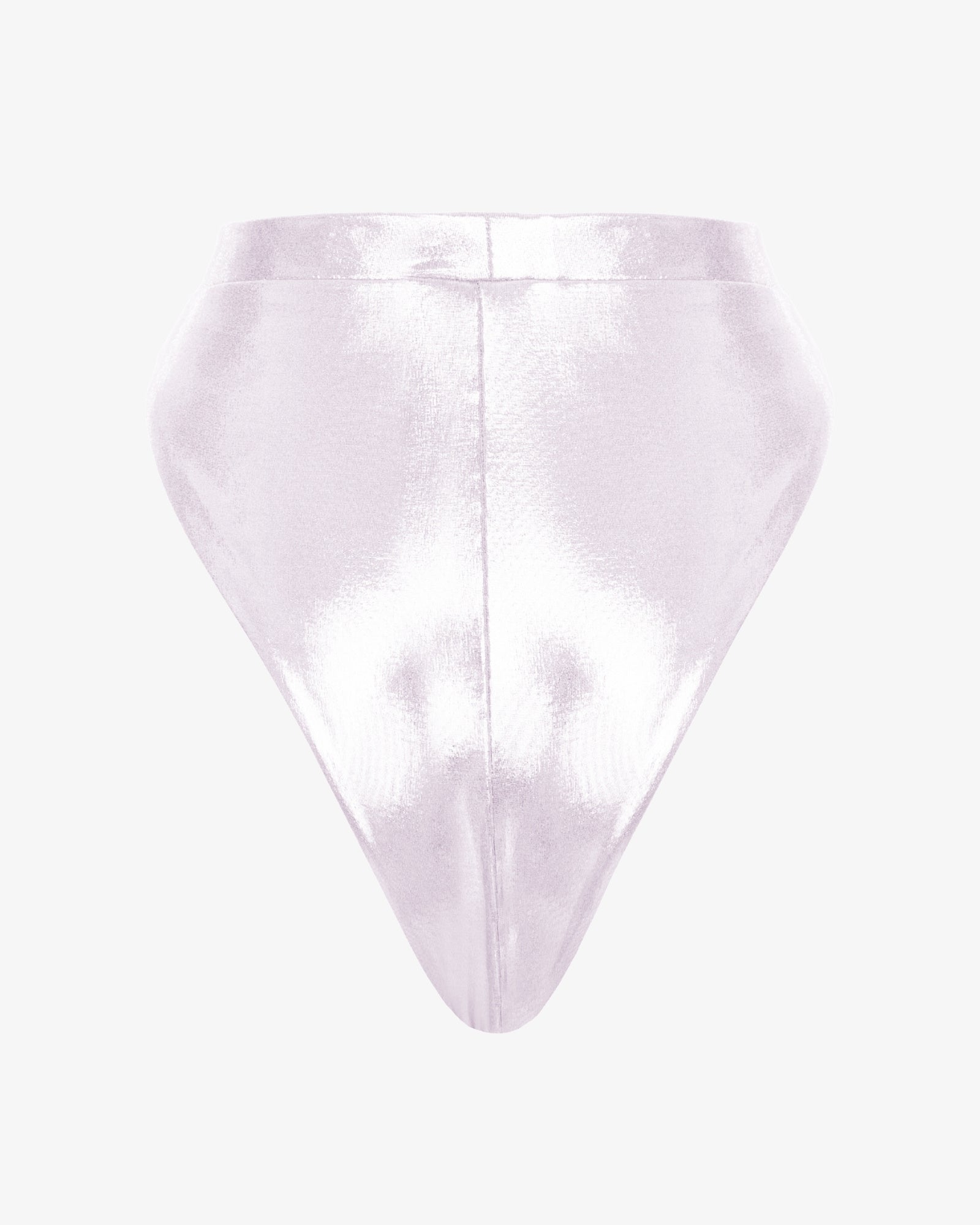Metallic White, Bralette Bikini Bottom