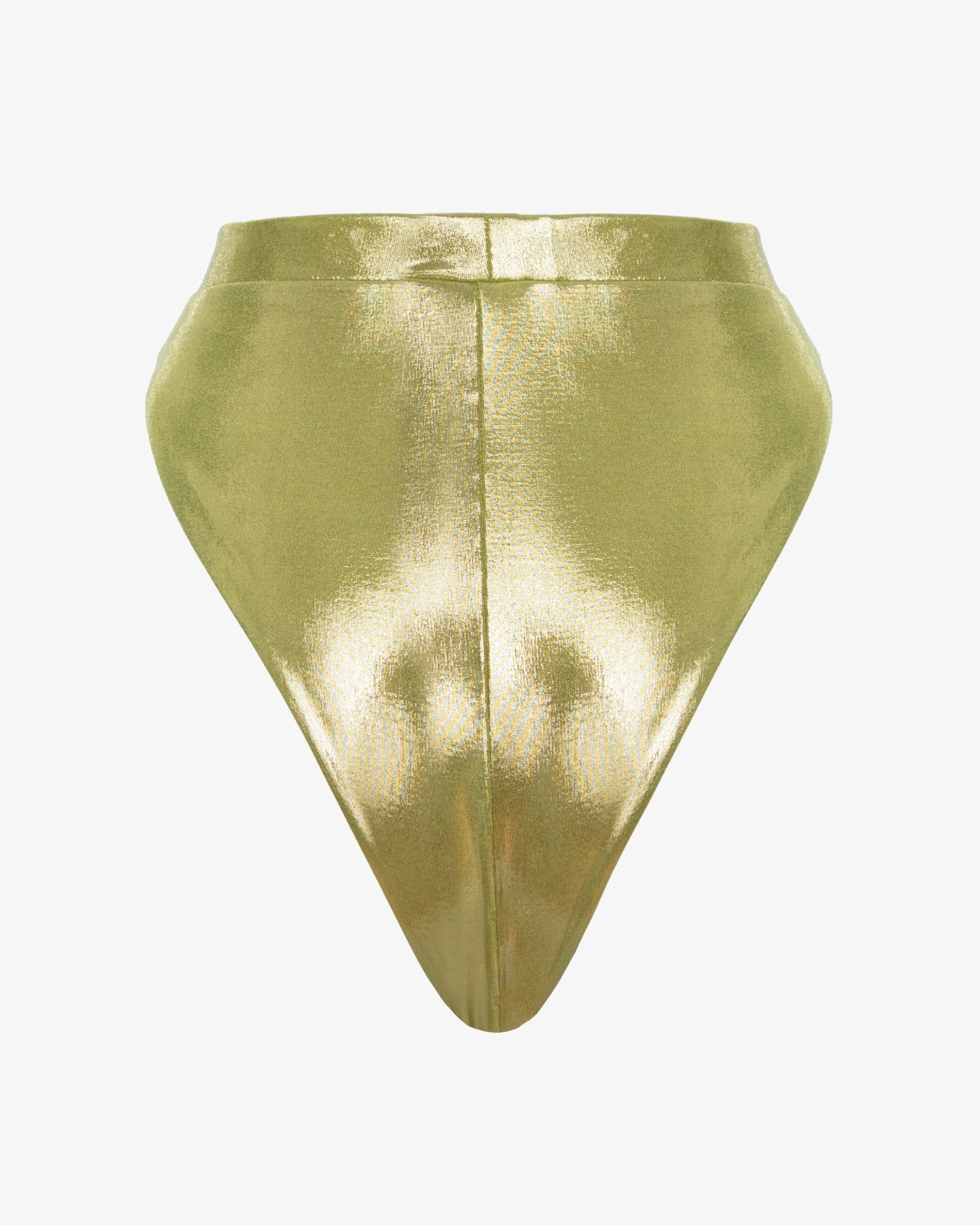 Slip de Baie Bralette, Metallic Green