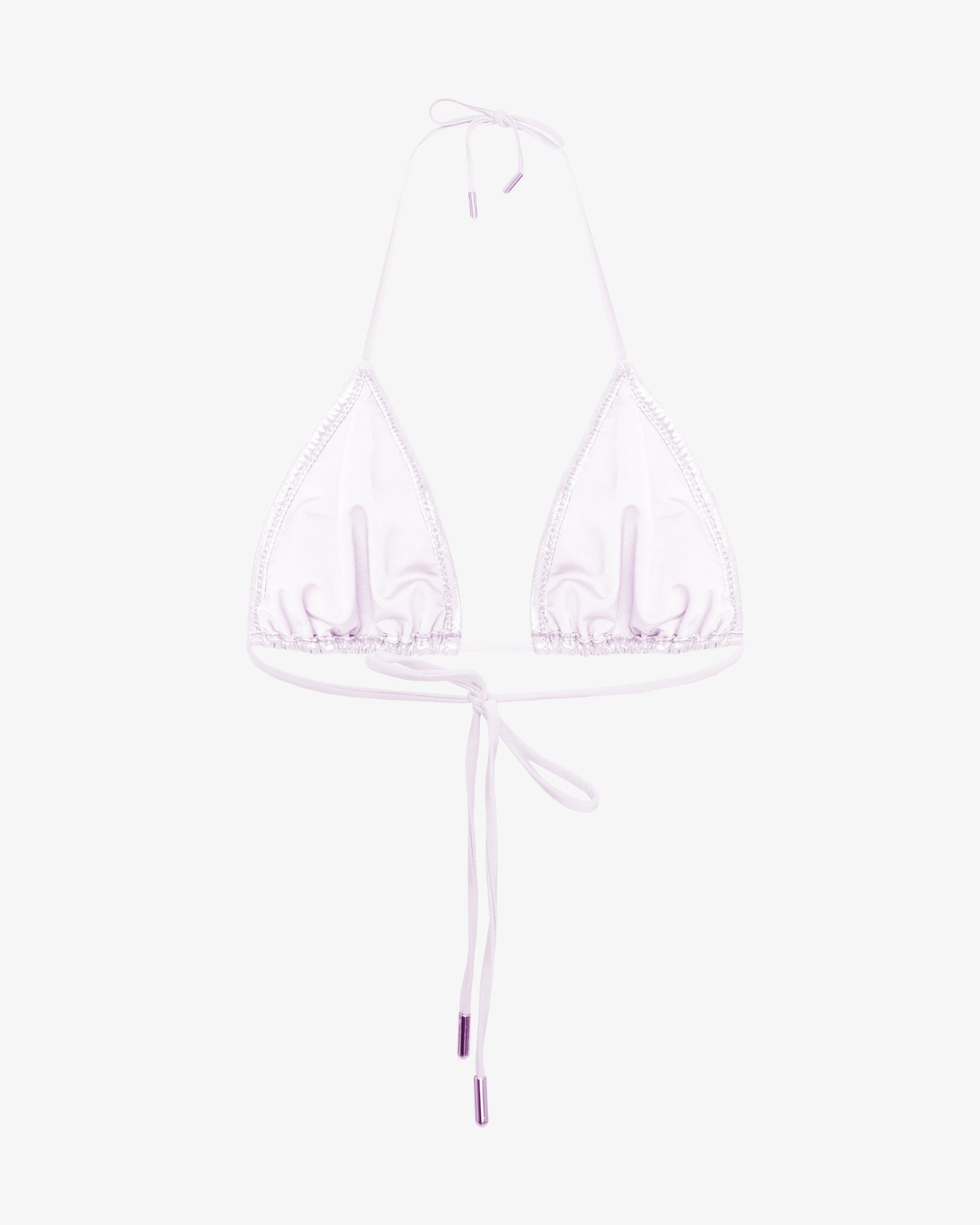 Sutien de Baie Triunghi, Metallic White