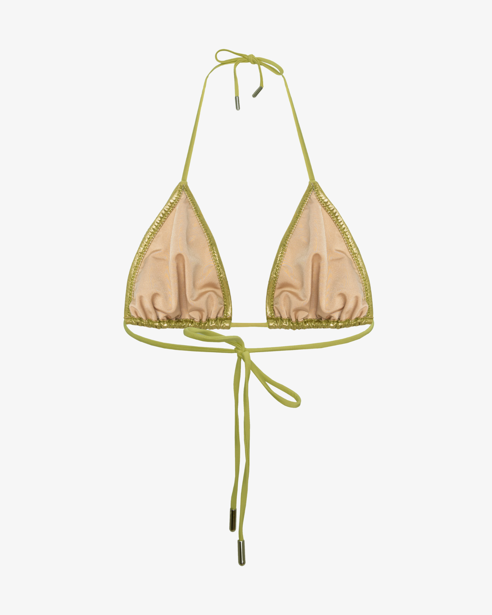 Sutien de Baie Triunghi, Metallic Green