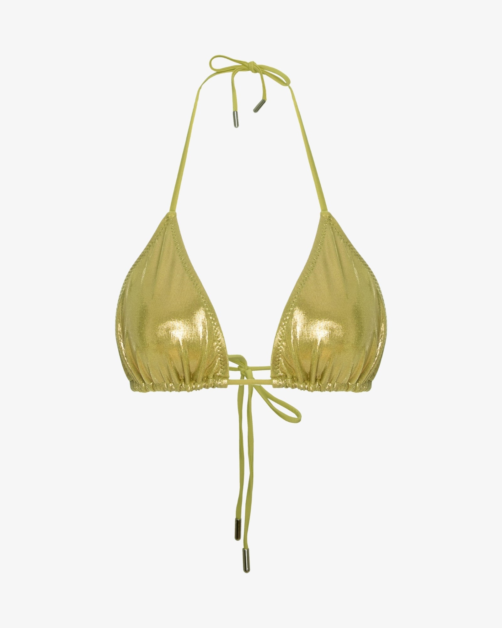 Sutien de Baie Triunghi, Metallic Green