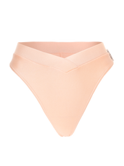 V-Cut Bikini Bottoms Peachy Cream - Timeless Elegance