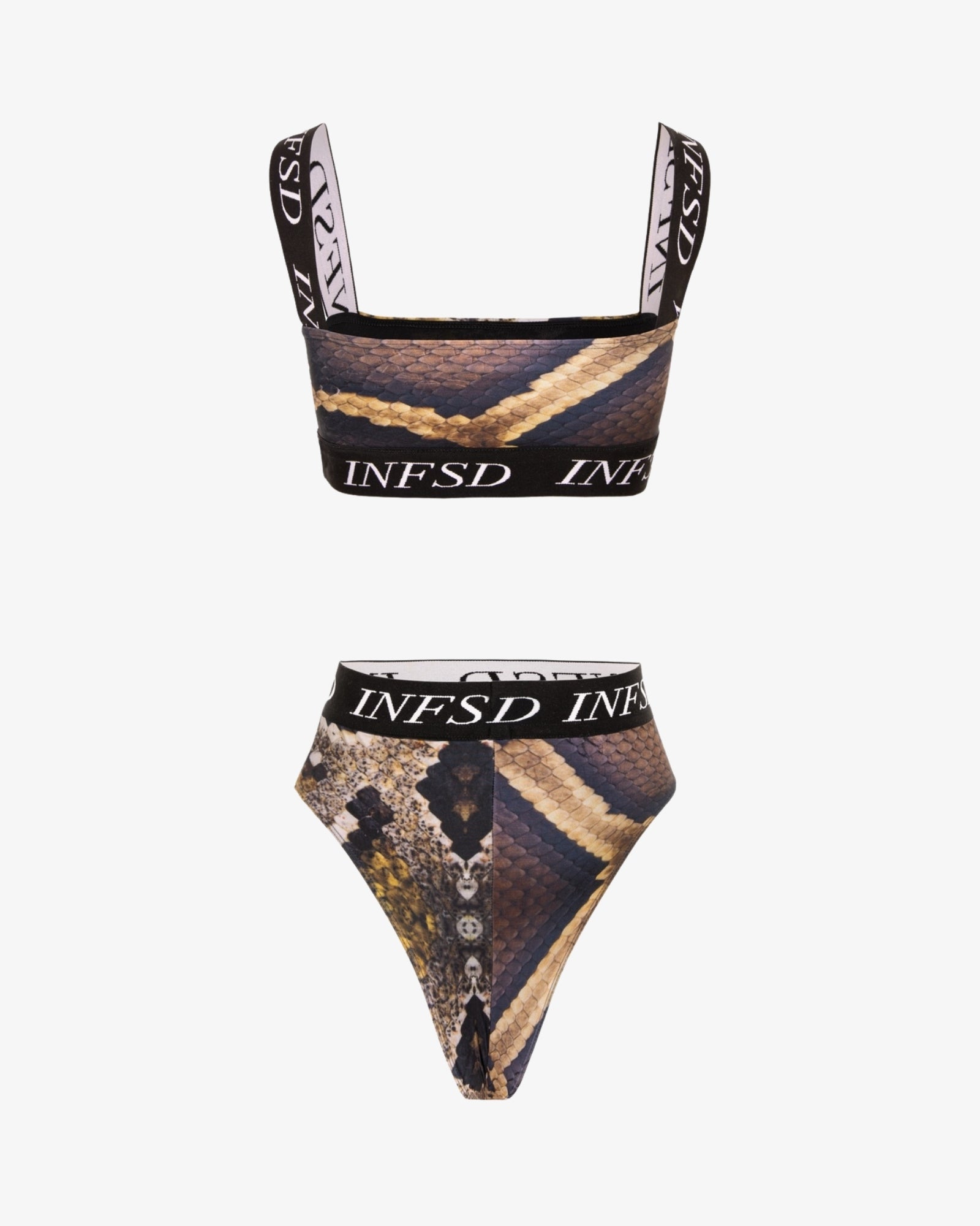 Iced Coffee Python, Bralette Bikini Set