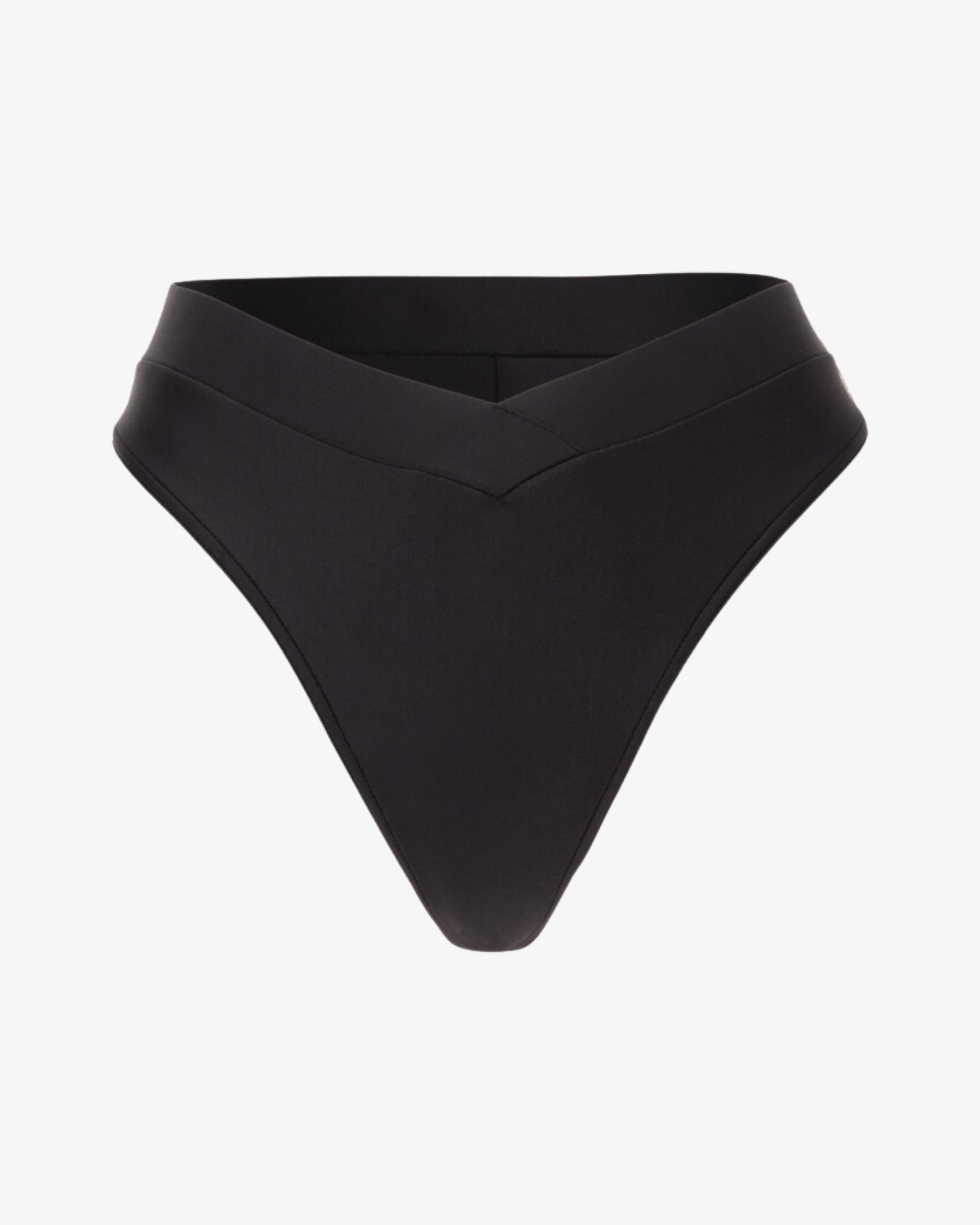 Pure Black, V-Cut Bikini Bottom